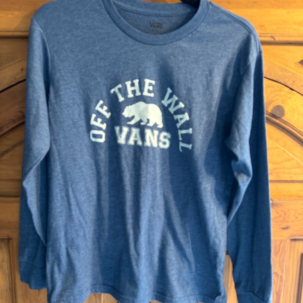 Vans Off The‎ Wall Grizzly Bear Graphic Long Sleeve Tee Boys L Skater Streetwear